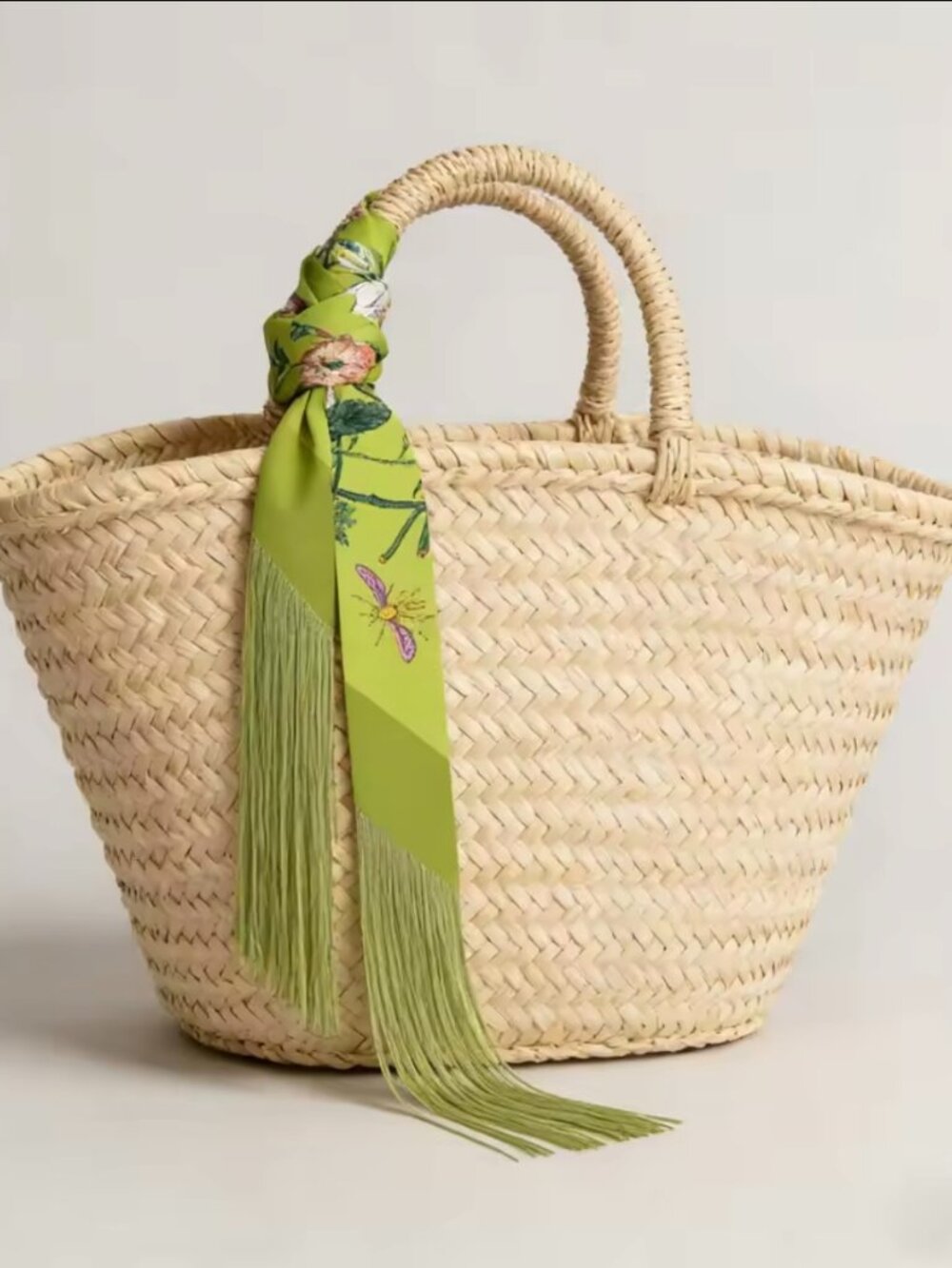 Fringe Handbag Wraps- Lime Green Fringe